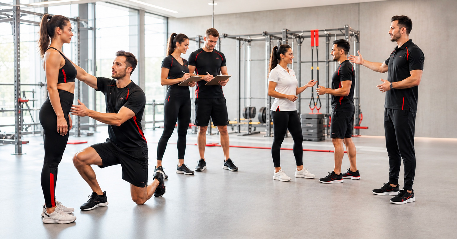 Corsi in presenza per commerciali, istruttori, responsabili e manager del fitness.